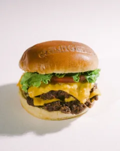 A juicy burger from BurgerFi 